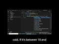 "Learn how to make a Weather Message App in just 30 seconds! HTML + CSS + JavaScript 💻✨ #codinggirl"
