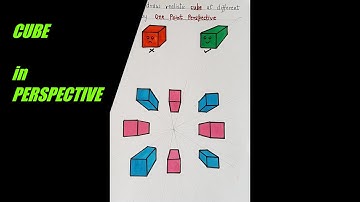 How to draw Realistic CUBE at different angles by ONE POINT PERSPECTIVE / Simple and easy cube