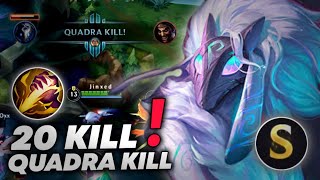 WILD RIFT | 20 KILL ! BEST KINDRED IS QUADRAKILL IN JUNGLE SEASON 13