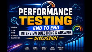 PERFORMANCE TESTING🔥 | Frequently Asked Interview Questions & Answers -Must Watch #jmeter #test #qa