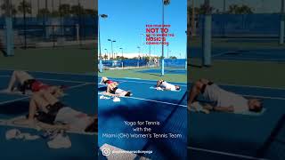 Yoga for Tennis with the Miami (OH) Women’s Tennis Team #shorts