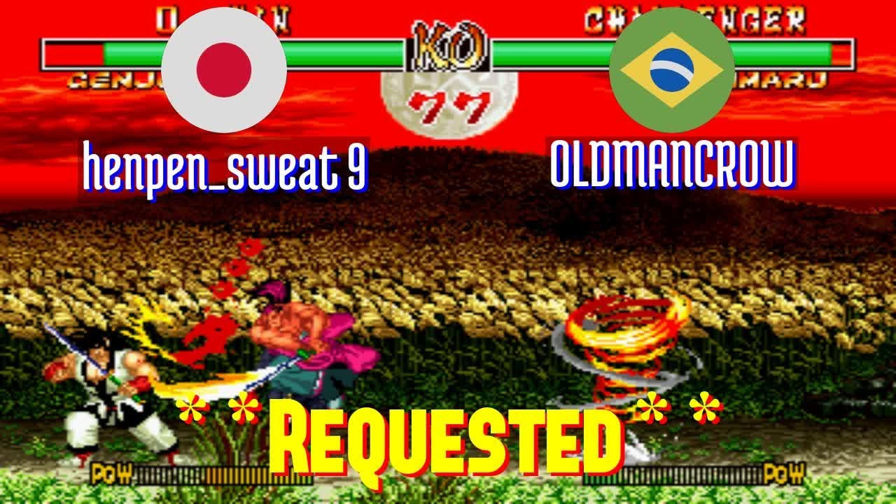 FT5 @samsho2: henpen_sweat 9 (JP) vs OLDMANCROW (BR) [Samurai Shodown II Fightcade] Jun 19