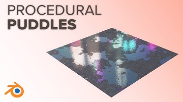 Easy Procedural Puddles in Blender 3.0 EEVEE