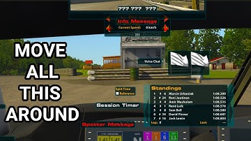 How to move black boxes in iRacing
