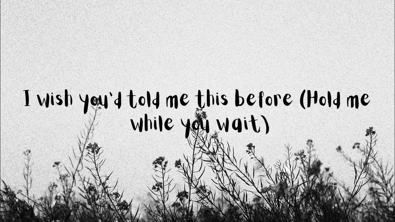 Lewis Capaldi Hold Me While You Wait (Lyrics) YouTube