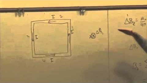 M & I II: Magnetic Field of a Wire and a Loop Video 2 Part 2