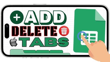 Google Sheets App: How to Add and Delete Sheets (iPhone Version)