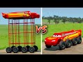 Long Lightning Mcqueen with BTR Wheels VS Lightning Mcqueen with BTR Wheels - which is best?
