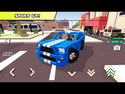 Blocky Car Racer - City mode exploration