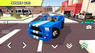 Blocky Car Racer - City mode exploration screenshot 3