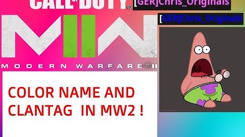 MW2 COLOR NAME | COLOR YOUR NAME & CLANTAG IN MODERN WARFARE 2 !