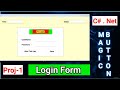 Windows Login form In C# . Net | How to Create A Login Form ,#csharp