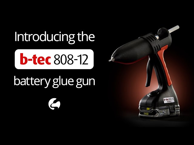 B-Tec 808 High Output Cordless 12mm Glue gun with Dewalt 18V