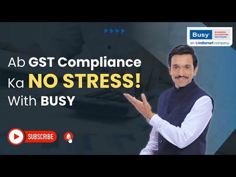 Easiest Way for GST Reconciliation | BUSY for GST Reconciliation