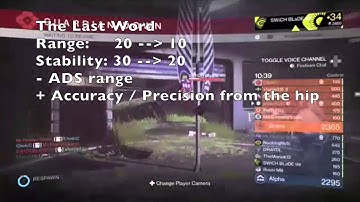 Destiny 2.0 Weapon balancing -- What