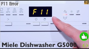Miele Dishwasher not draining water - How to Fix the F11 Error on a Miele Dishwasher (G5000 Series)