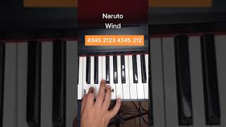 Naruto - Wind piano tutorial
