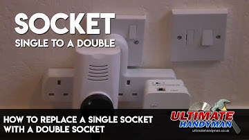 How to replace a single socket with a double socket