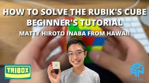 How to Solve a Rubik’s Cube - The Jedi Way (Matty Hiroto Inaba from Hawaii)