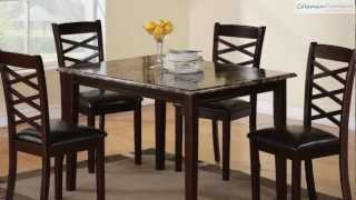 Bentley Dark Brown Dining Room Collection From Coaster Furniture