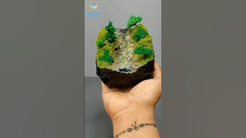 Realistic Imaginary Mountain Diorama #mountains #fountain #shorts