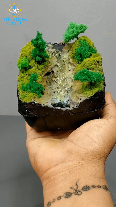Realistic Imaginary Mountain Diorama #mountains #fountain #shorts