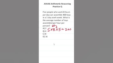 ASVAB/PiCAT Arithmetic Reasoning Practice Test Q: Basic Word Problems #acetheasvab with #grammarhero