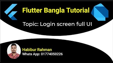 Login page UI design flutter mobile  Bangla Class 23