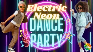 Neon Dance Party | Dance Game for Kids | Freeze Dance | Learn Colors | Brain Break screenshot 3