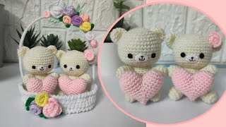 (My Craft) كروشية دبدوبة صغيرة للمبتدئين - How to crochet a small bear 🐻