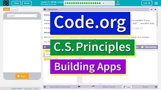While Loops Lesson 11.18 Tutorial with Answers Code.org CS Principles