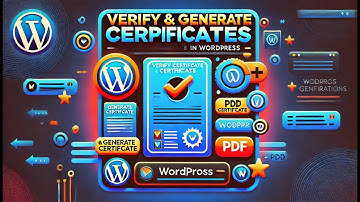 Verify Certificate and Generate Certificate in WordPress | Php | PDF Certificate Generation