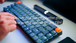 Keychron K7 Low Profile Optical Keyboard: Optical Banana Switch Lube + Rubber Pad Mod & Typing Test