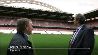 Javier Clemente nos enseña el estadio San Mamés de Bilbao