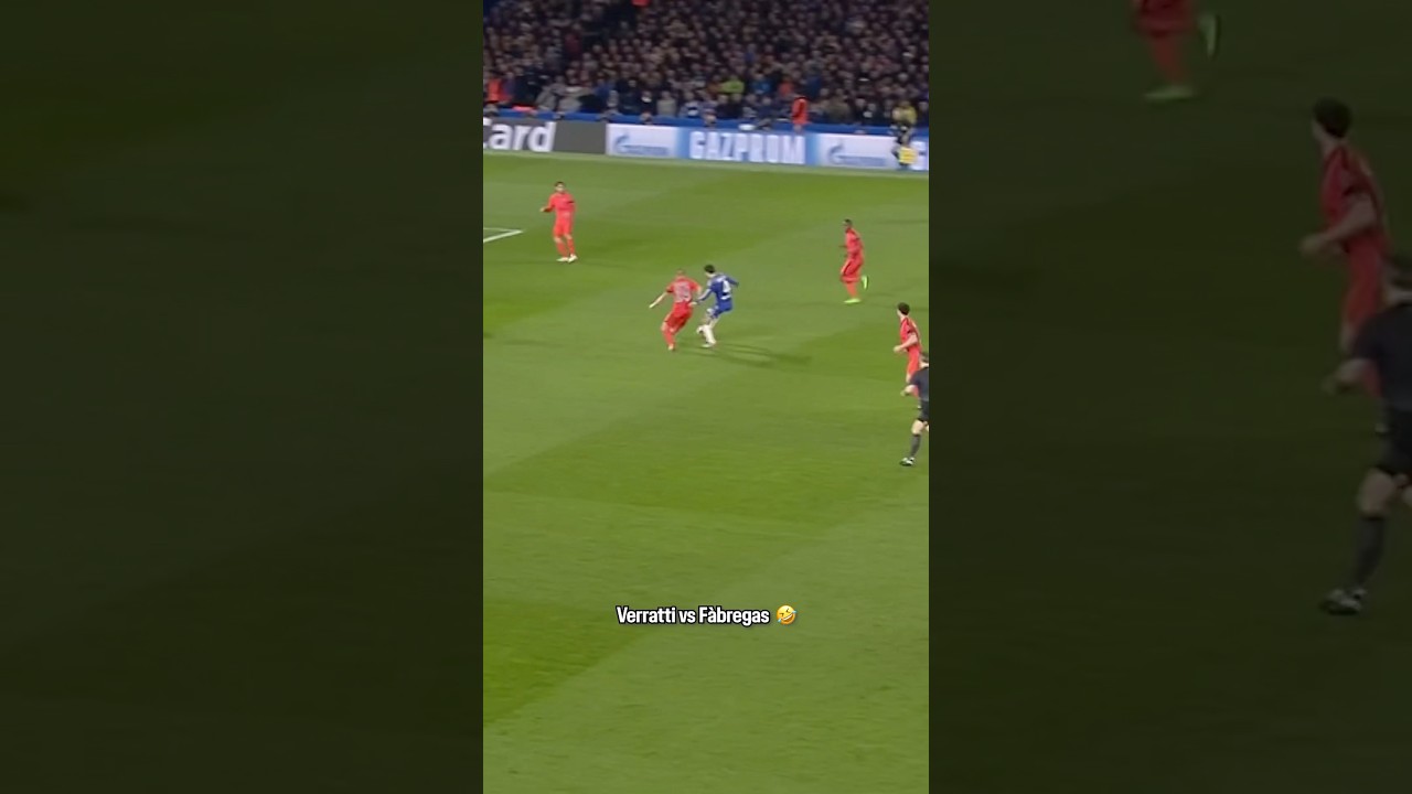That Verratti tackle on Fàbregas 😅 #UCL #ChampionsLeague #PSG #Verratti