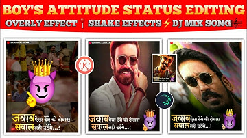 Trending boys attitude status video editing in alight motion / Kinemaster ⚔️🔥