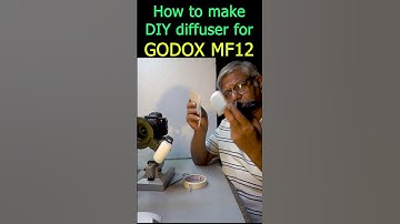 How to make DIY diffuser for GODOX MF12 #shorts
