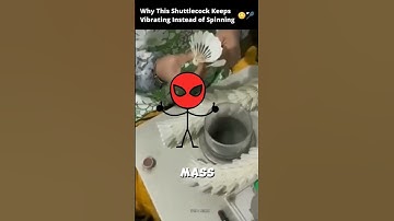 Why This Shuttlecock Keeps Vibrating Instead of Spinning  Rotational Symmetry Explained#shorts
