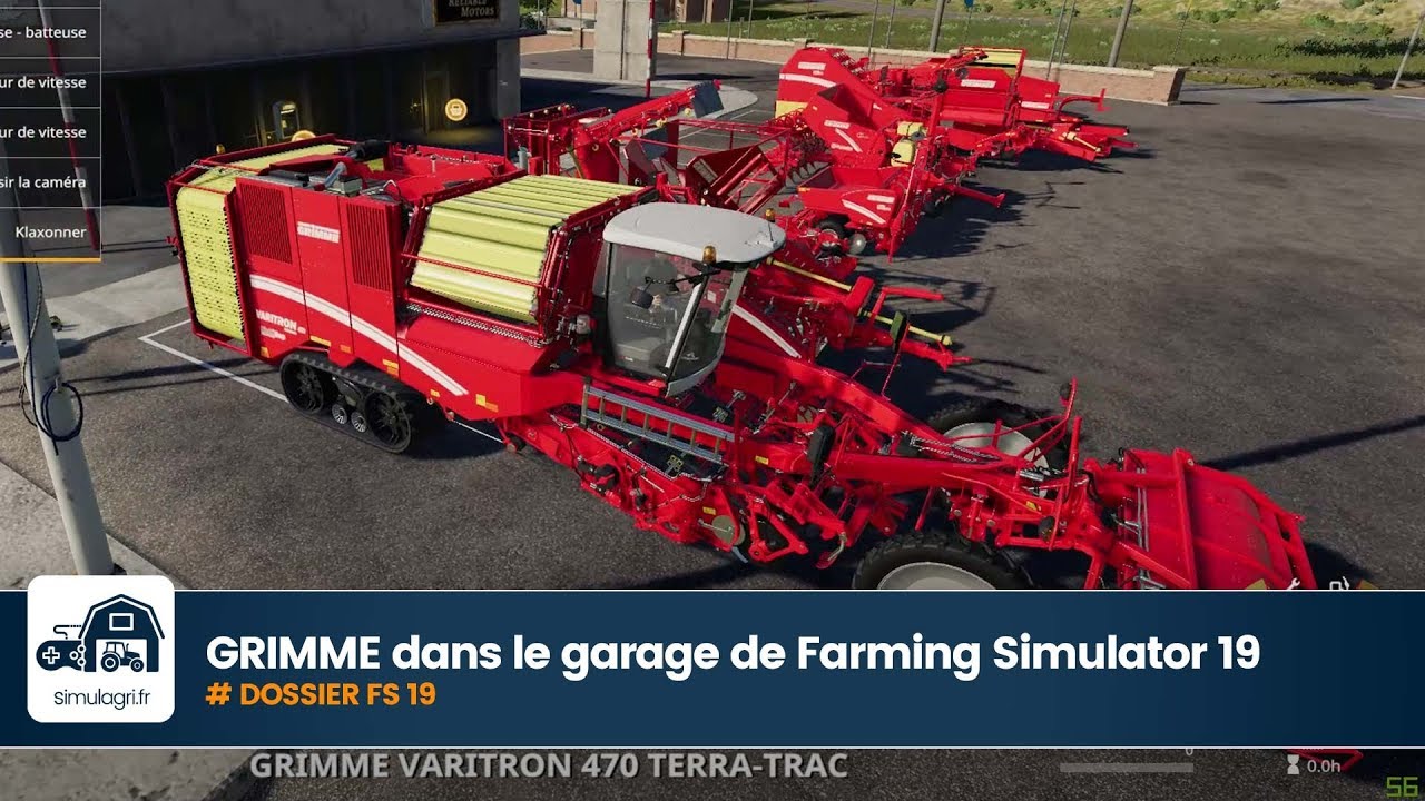 Grimme Dans Le Garage De Farming Simulator 19 Youtube
