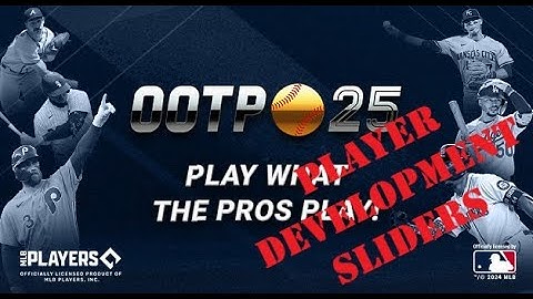 OOTP Player Development Sliders