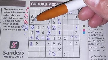 Meet these ones! (#1750) Medium Sudoku puzzle. 10-14-2020 part 2 of 3