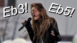 Miley Cyrus - Microsoft Store Event VOCAL SHOWCASE! (Eb3 - Eb5)