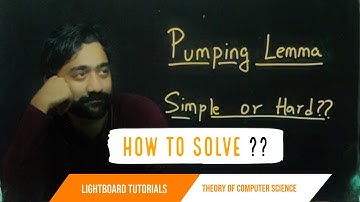 Pumping Lemma | How to Solve Pumping Lemma Problems | LightBoard Tutorial Series | Sridhar Iyer