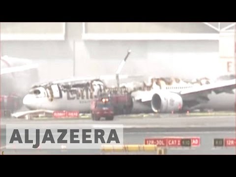 Video: Blev Dubais lufthavn i brand?