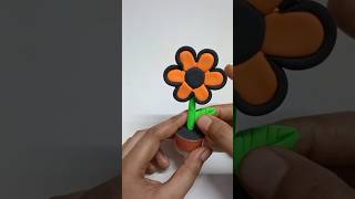How to make miniature flower With clay  #youtubeshorts  #viralvideo  #creative  #shorts
