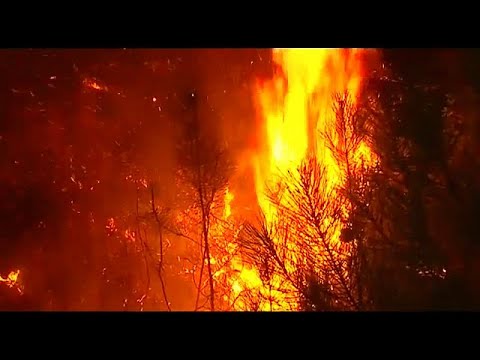 Fires rage for third day in Spain and Portugal