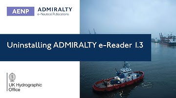 Uninstalling ADMIRALTY e-Reader 1.3