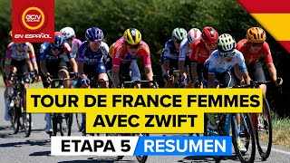 Resumen del Tour De France Femmes Avec Zwift 2023 - Etapa 5
