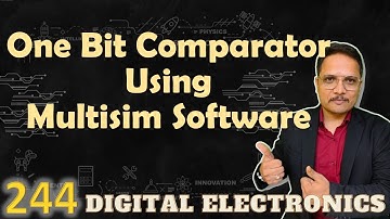 One Bit Comparator in Multisim Software