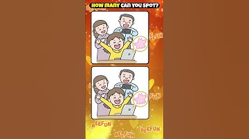 Only 1% Can Find All 3 Differences! 👀💥